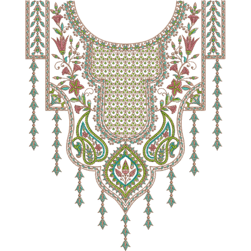 Simple Neck Embroidery Design