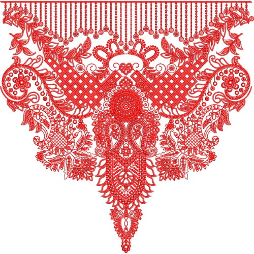 Neck Gala Embroidery Design