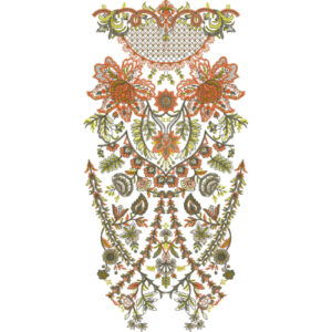 Neckline Embroidery Design
