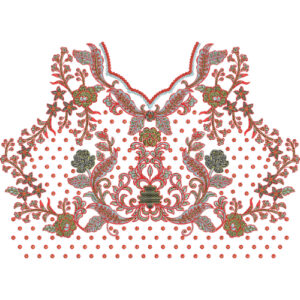 Beautiful Neck Embroidery Design