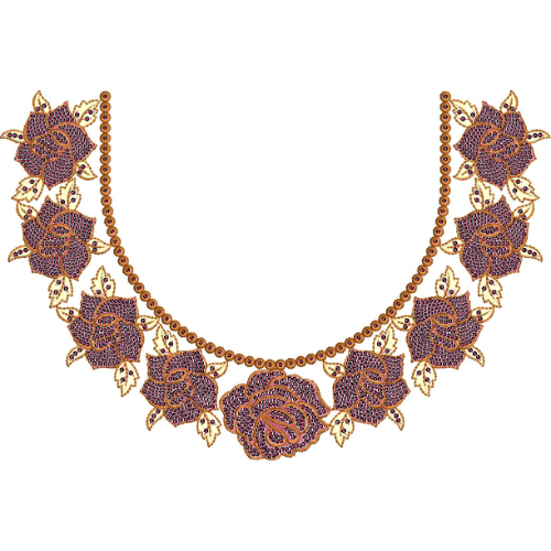 Simple Neck Embroidery Design
