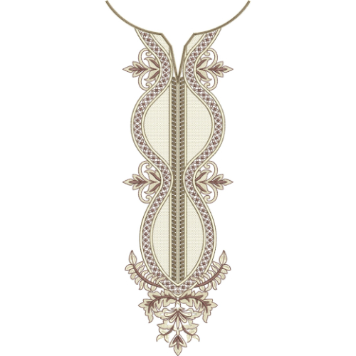 Unique Neck Embroidery Design