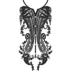 Neckline Embroidery Design