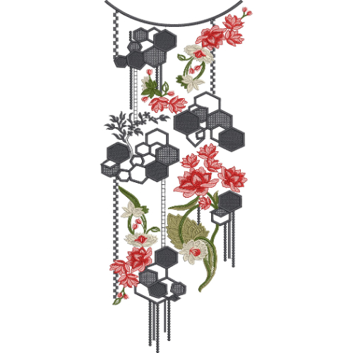 Neck Gala Embroidery Design