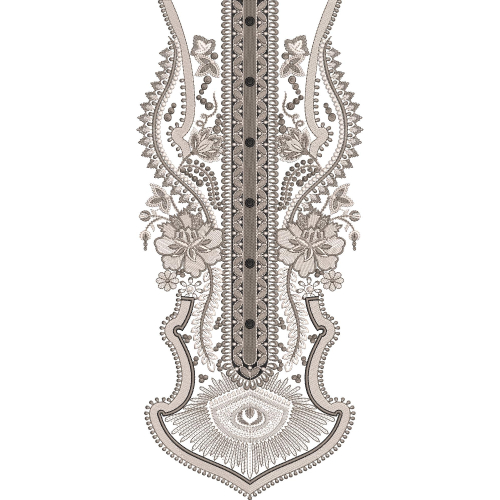 Neck Kurta Embroidery Design