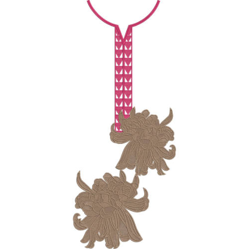Neckline Embroidery Design