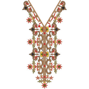 Beautiful Neck Embroidery Design