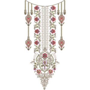 Unique Neck Embroidery Design