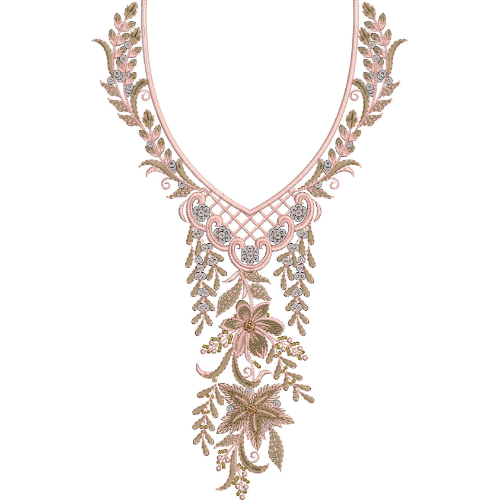 Neck Gala Embroidery Design