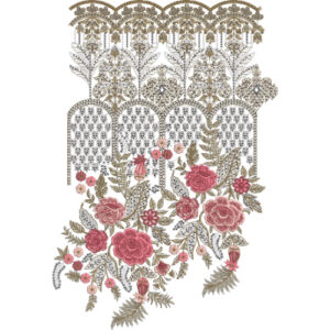Neckline Embroidery Design