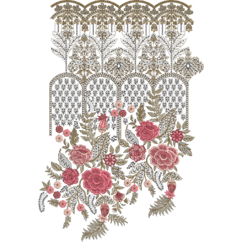 Neckline Embroidery Design
