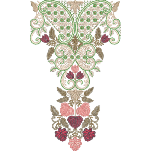 Neck Kurta Embroidery Design