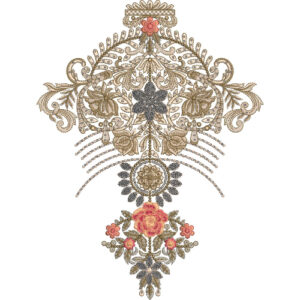 Beautiful Neck Embroidery Design