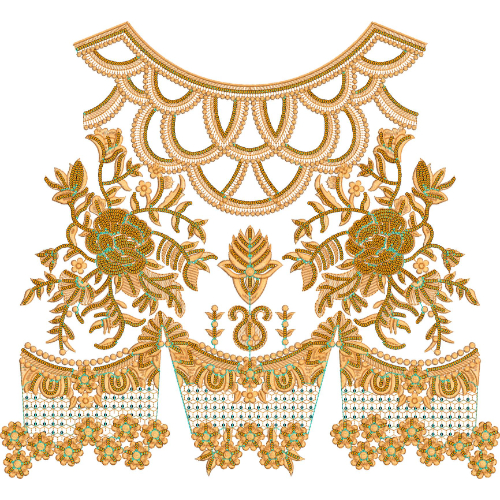 Neck Gala Embroidery Design