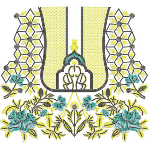 Neckline Embroidery Design