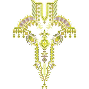 Neck Flower Embroidery Design