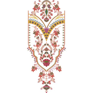 Neckline Embroidery Design
