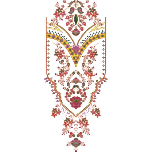 Neckline Embroidery Design