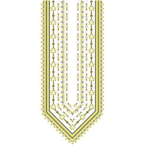 Neck Flower Embroidery Design
