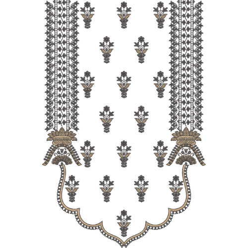Simple Neck Embroidery Design