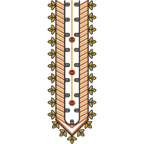 Neckline Embroidery Design