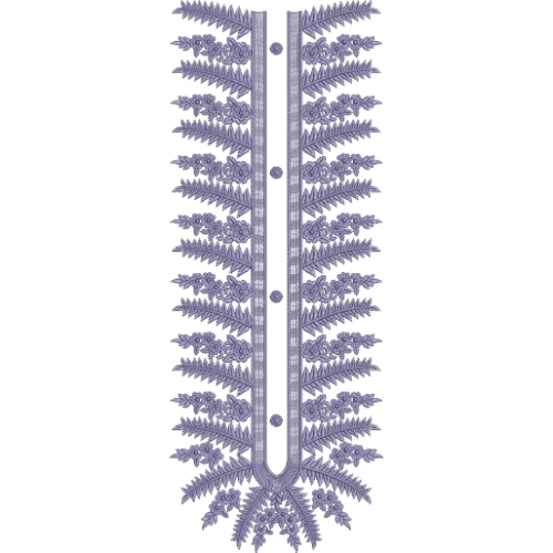 Neck Flower Embroidery Design