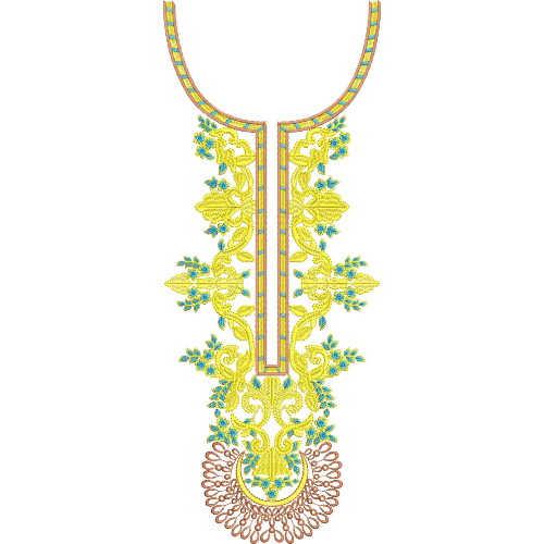 Neck Gala Embroidery Design