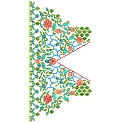Neckline Embroidery Design