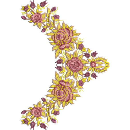 Neck Kurta Embroidery Design