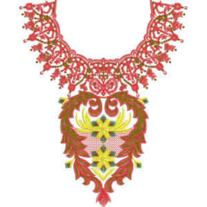 Unique Neck Embroidery Design