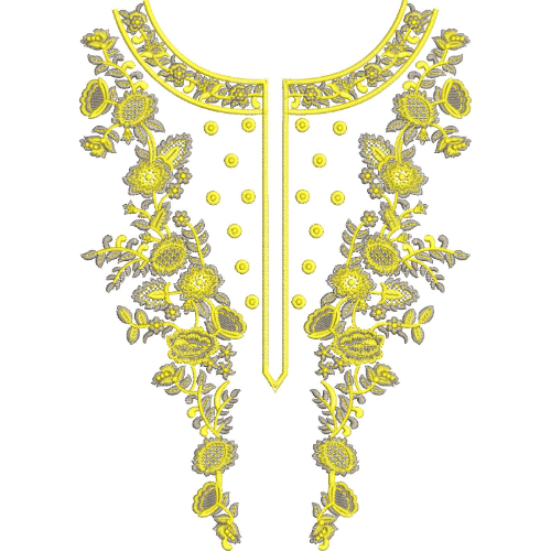 Neck Gala Embroidery Design