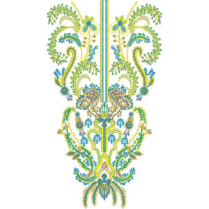 Unique Neck Embroidery Design