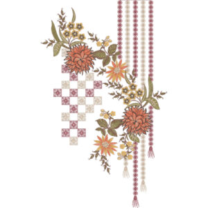 Neckline Embroidery Design