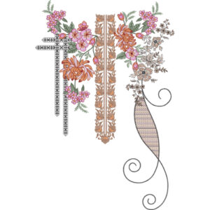 Neck Kurta Embroidery Design