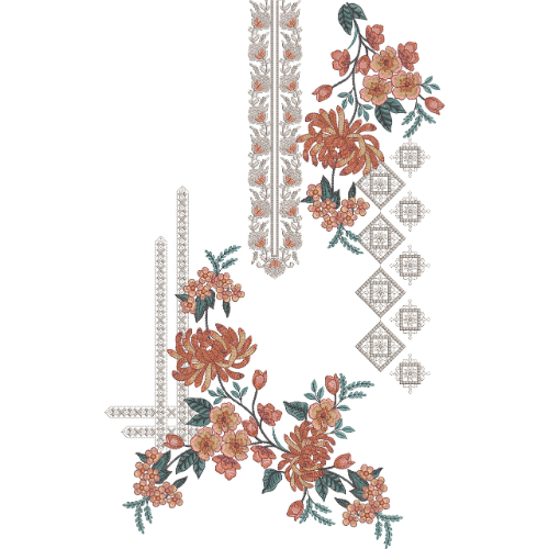 Simple Neck Embroidery Design