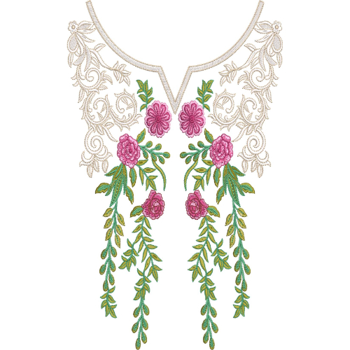 Neck Gala Embroidery Design