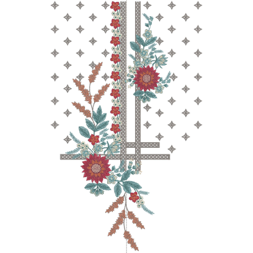 Neckline Embroidery Design