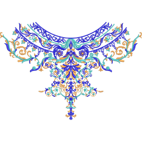 Neck Gala Embroidery Design