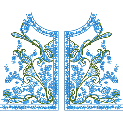 Beautiful Neck Embroidery Design