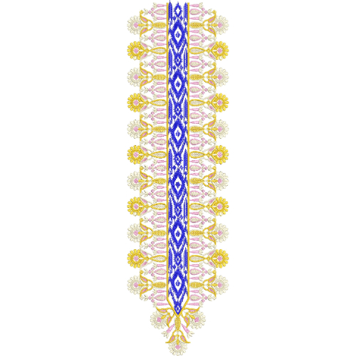 Unique Neck Embroidery Design