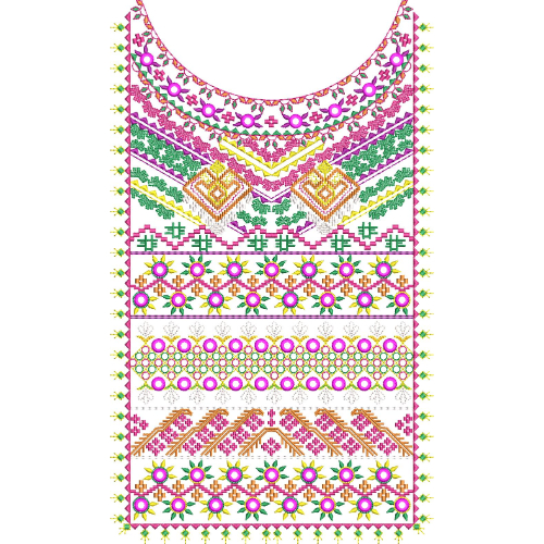 Neck Kurta Embroidery Design
