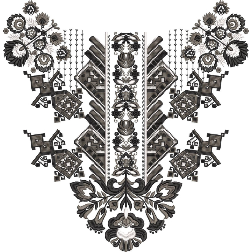 Beautiful Neck Embroidery Design