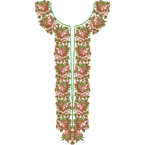 Beautiful Neck Embroidery Design