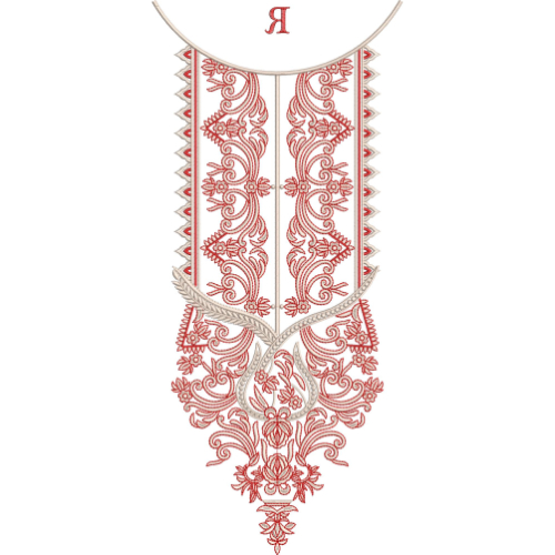 Simple Neck Embroidery Design