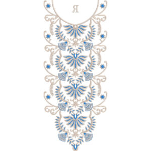 Unique Neck Embroidery Design