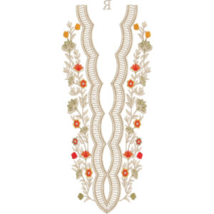 Neckline Embroidery Design