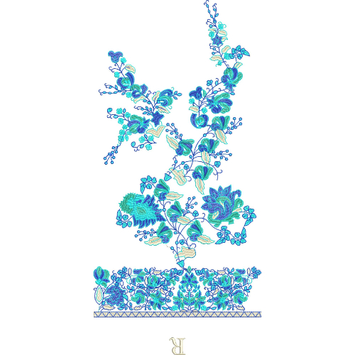 Neck Kurta Embroidery Design