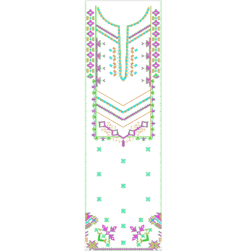 Neckline Embroidery Design