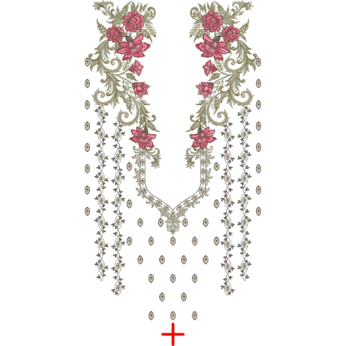 Neck Kurta Embroidery Design