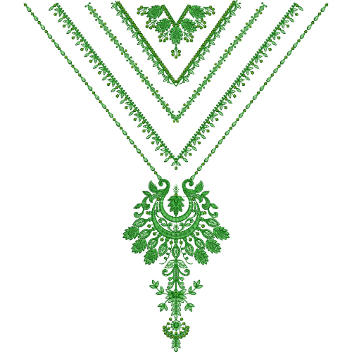 Beautiful Neck Embroidery Design